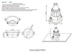 Встраиваемый светильник Crystal Lux  - 3